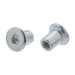 Hulsmoeren vlak M10 verzinkt - 50 stuks per doos