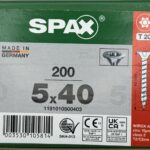 Spax Spaanplaatschroeven 5.0 x 40 mm T20 Voldraad - 200 stuks