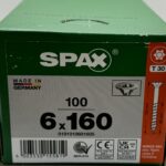 Spax Spaanplaatschroeven 6.0 x 160 mm T30 Deeldraad - 100 stuks