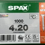 Spax Spaanplaatschroeven 4.0 x 20 mm T20 Voldraad - 1000 stuks