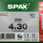 Spax Spaanplaatschroeven 4.0 x 30 mm T20 Voldraad - 200 stuks