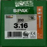 Spax Spaanplaatschroeven 3.0 x 16 mm T10 Voldraad - 200 stuks