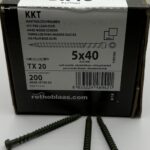 KKT Terrasschroeven 5x40 mm - Groen T20 voldraad – 200 stuks