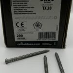 KKT Terrasschroeven 5x60 mm - Grijs T20 voldraad – 200 stuks