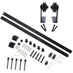 Schuifdeursysteem T model model SP-52 zwart lengte 2 meter voor 1 deur compleet