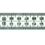 Schuil kunststof duimstok wit 1 meter