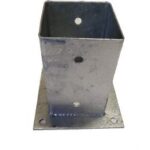 Paalhouder met voetplaat 91x91x150 mm - Per stuk