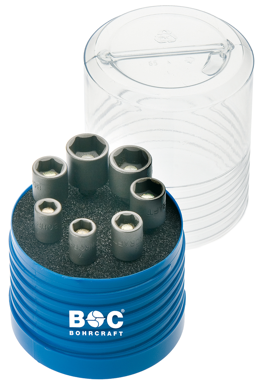 Zeskantdoppenset Bohrcraft magnetische zeskantdoppenset 7-delig - Afbeelding 1