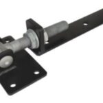 Verstelbare Duimheng + plaat compleet 30 cm - zwart verzinkt