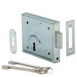 Kelderbandslot 100 x 85 mm + 2 sleutels