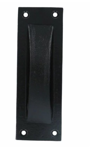 Komgreep infreesmodel zwart recht 120x40x3 mm