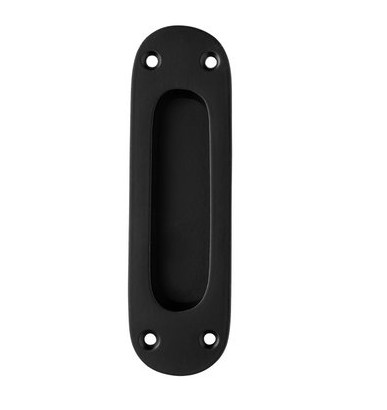 Komgreep infreesmodel zwart rond 120x40x3 mm