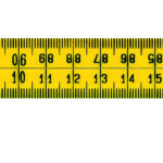 Schuil kunststof duimstok geel 1 meter