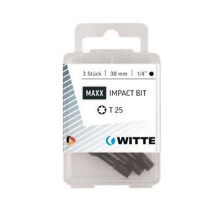 Witte Bitdoos IMPACT Torx 30 x 38 mm - 3 stuks