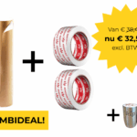 Combideal stucloper + stuclopertape + gratis beker