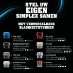 Halder Simplex Plus Box StandUp Kit Stratenmakershamer SIMPLEX Ø 60 mm Rubber met voet met gratis Breekmes - Afbeelding 6