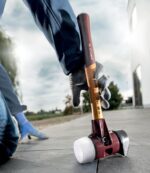 Halder Simplex Plus Box StandUp Kit Stratenmakershamer SIMPLEX Ø 60 mm Rubber met voet met gratis Breekmes - Afbeelding 2