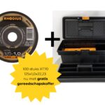 Rhodius doorslijpschijf XT70 125x1,0x22,23 mm - 100 stuks + Gratis Koffer