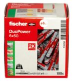 Fischer DuoPower universeleplug 6 x 50 - 100 stuks per doos