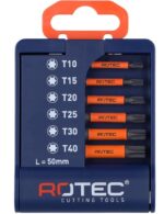 Rotec impact bitset 50 mm torx 6 delig