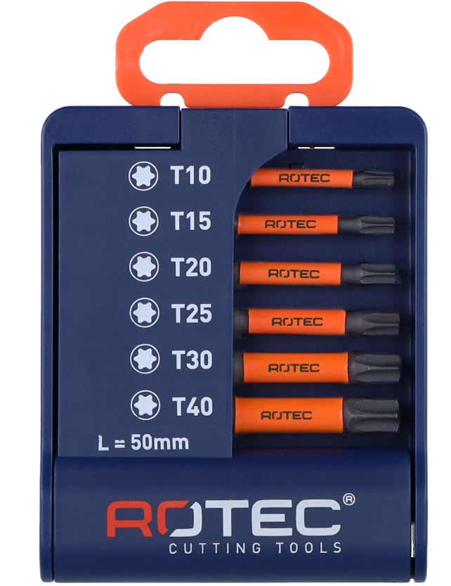 Rotec impact bitset Rotec impact bitset 50 mm torx 6 delig - Afbeelding 1